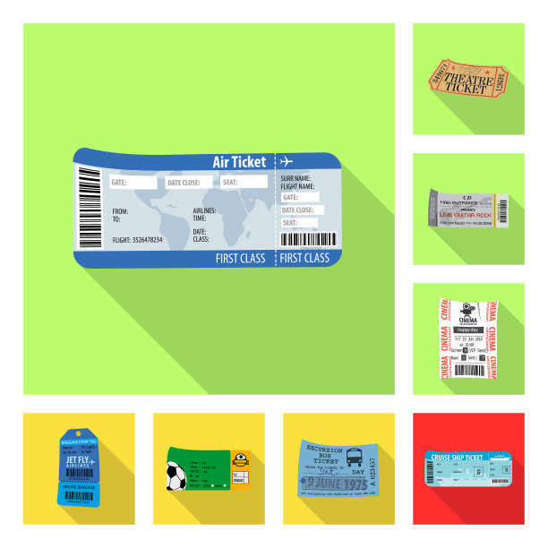 门票及入场标志设计图片下载