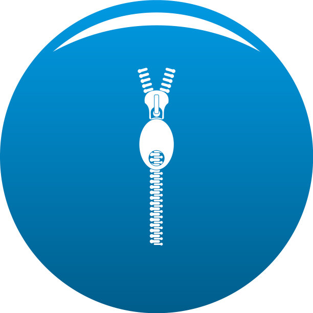 椭圆zip图标蓝色图片下载