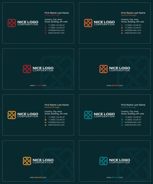 丛商务名片暗色图片下载