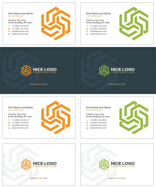 五角星名片图片下载