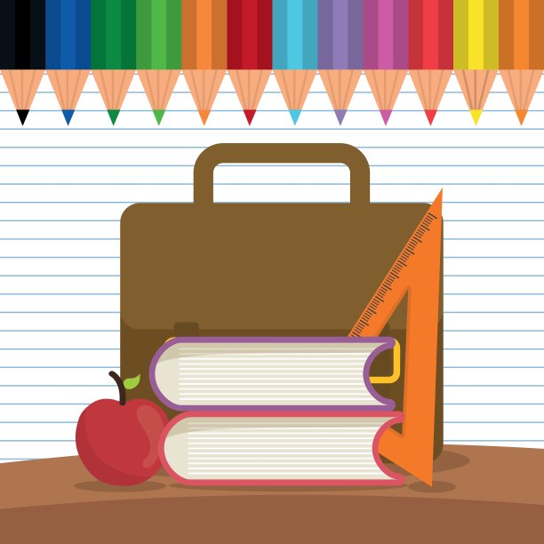 回到学校图标集设计图片下载