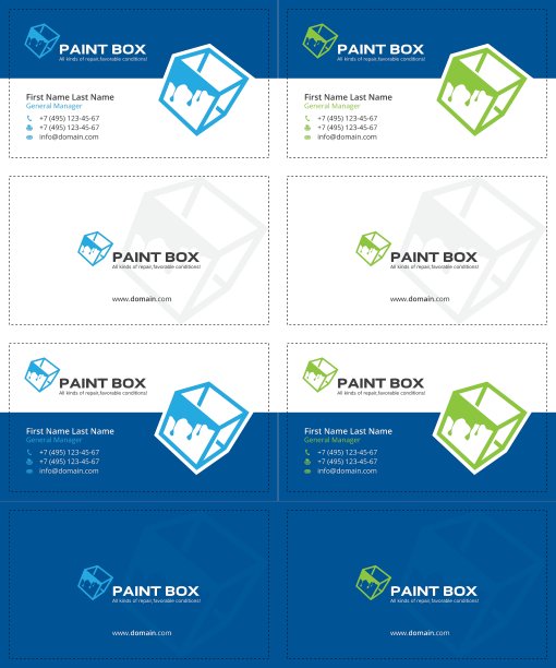 油漆盒名片2图片下载
