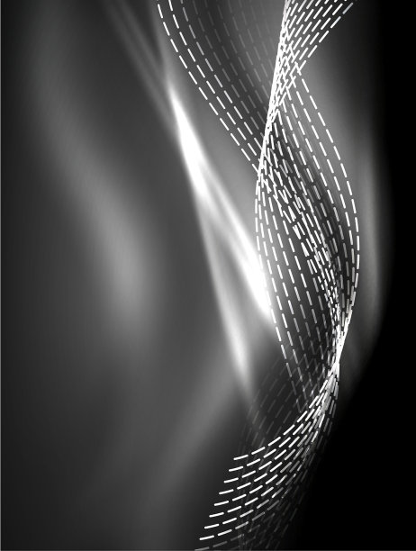 霓虹飘逸，条纹平滑，波浪带图片下载