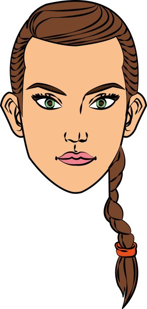 孤立女性卡通设计图片下载