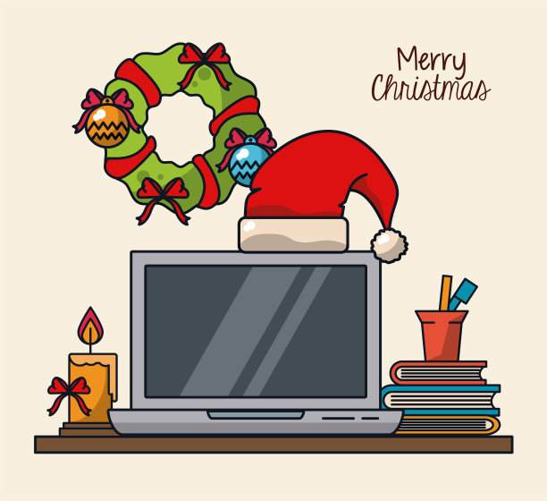 圣诞节在办公室图片下载