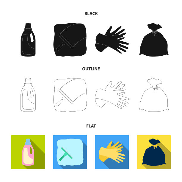 洗洁精，粉红色瓶子，黄色手套图片下载