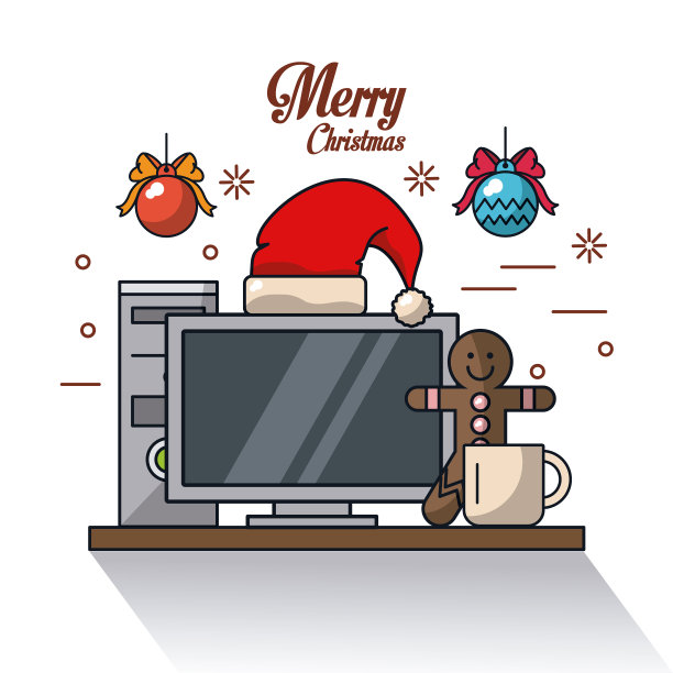 圣诞节在办公室图片下载