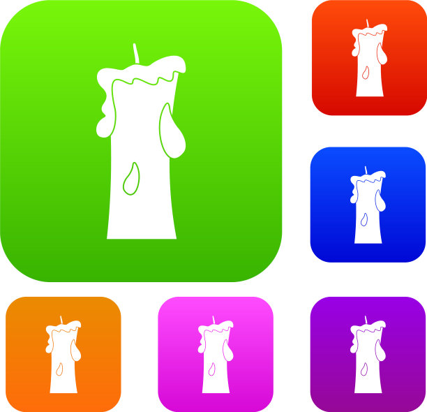 小蜡烛集颜色收集图片下载