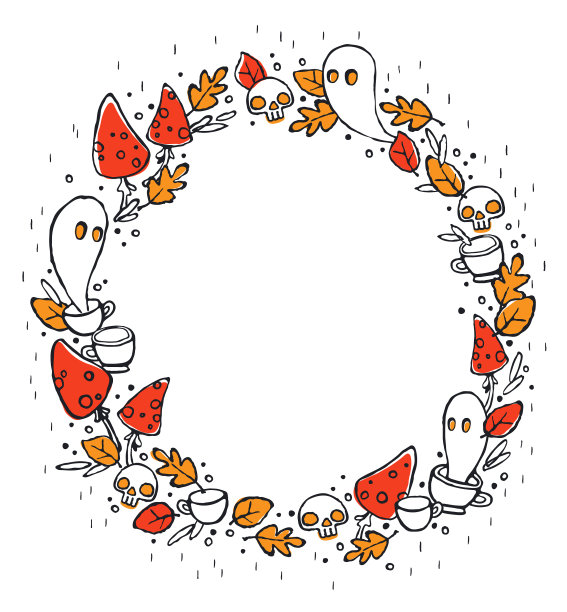 10月花环图片下载