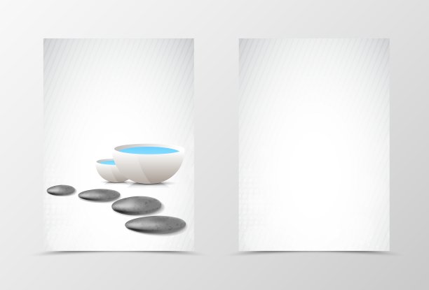 前和后水疗传单模板设计图片下载