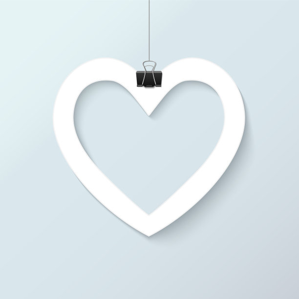 剪纸心写实图片下载