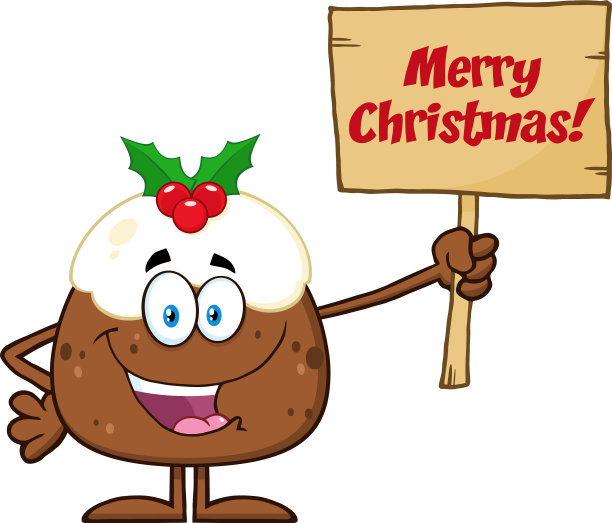 圣诞布丁人物快乐图片下载