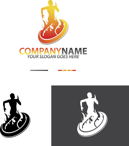 健身房标志模板图片下载