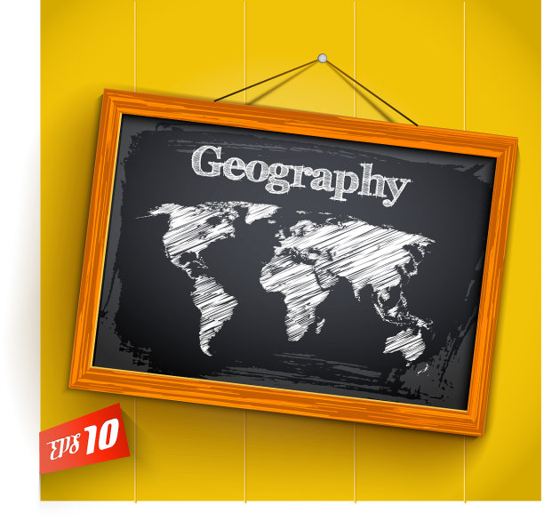 地理上黑板图片下载