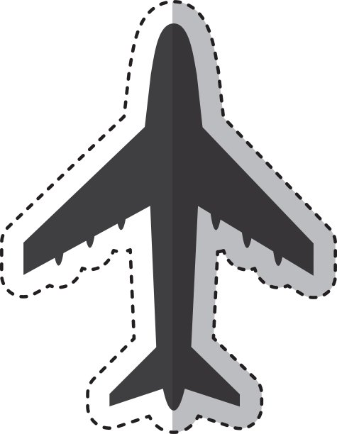飞机飞行孤立图标图片下载