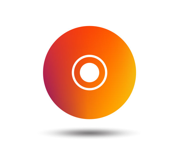 CD或DVD标志图标光盘符号图片下载