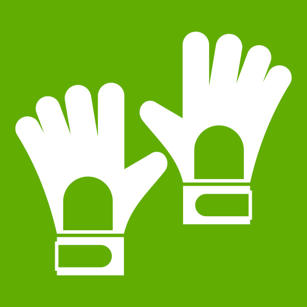 守门员图标绿色手套图片下载