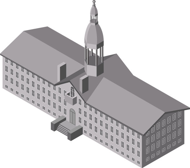 等距教堂图标图片下载