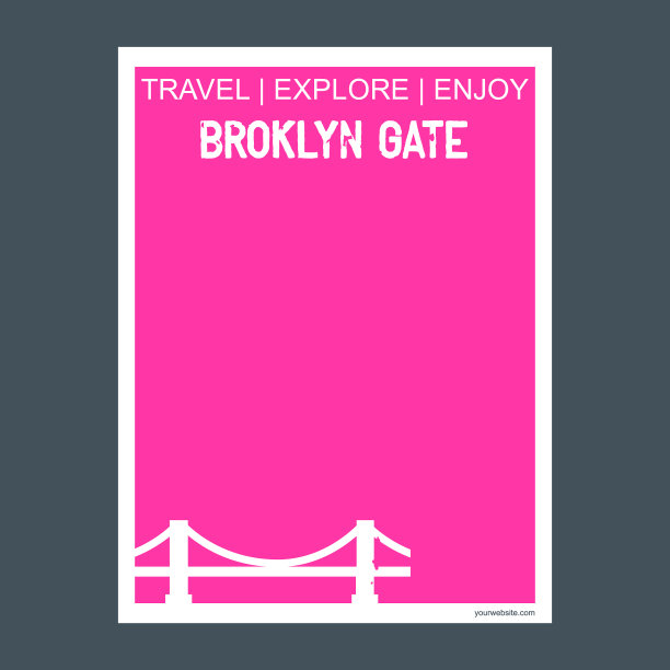 美国纽约布鲁克林门纪念性地标图片下载