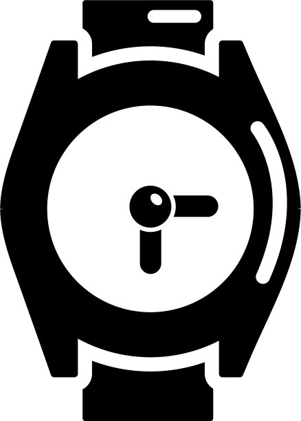 腕表图标简约风格图片下载