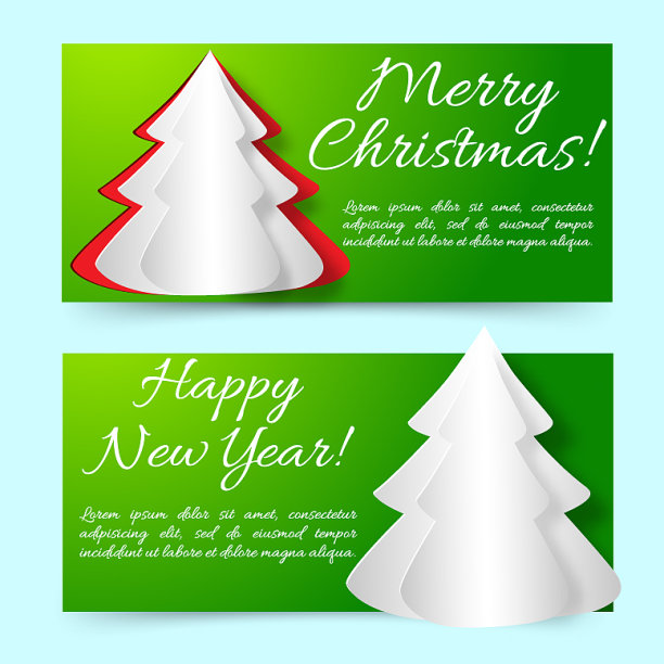 新年快乐，横幅圣诞快乐图片下载