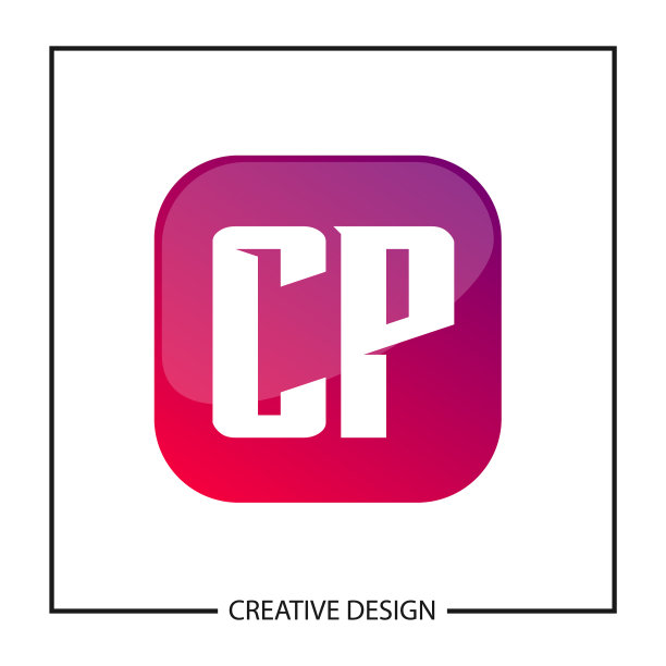 CP字母Logo模板设计图片下载