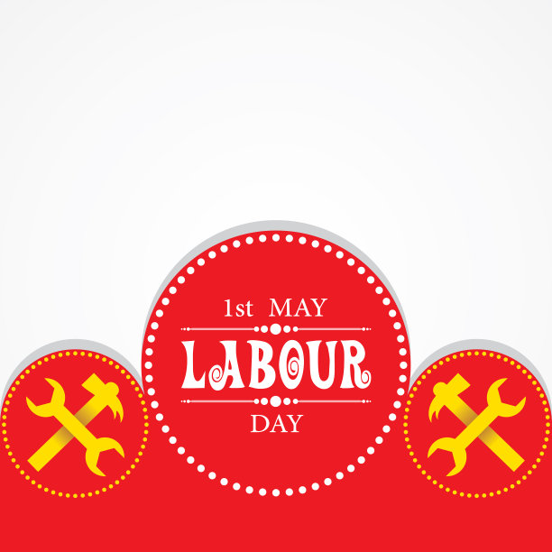 设计美观的劳动节问候图片下载