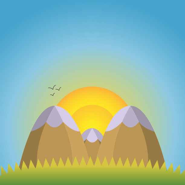 自然景观有两座雪山图片下载