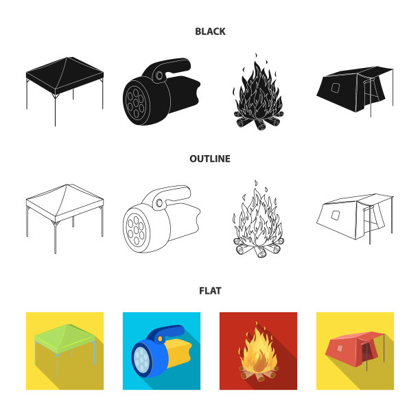 遮阳篷防火等旅游用品集图片下载