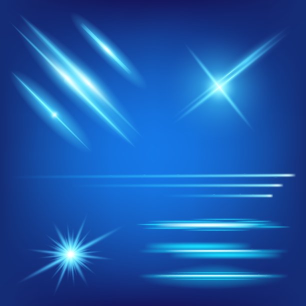 辉光效果创意概念套装图片下载