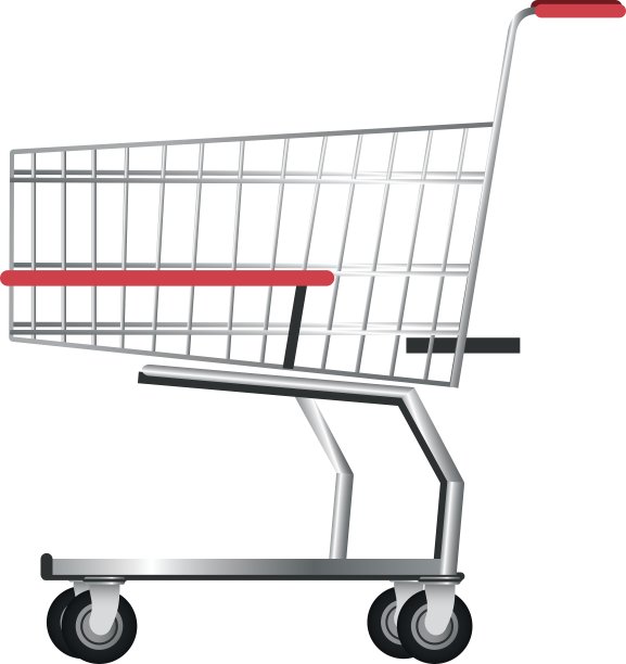 逼真的购物车图标图片下载