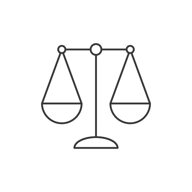 天秤座或正义的平衡图标图片下载