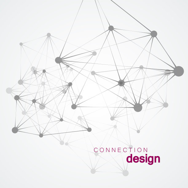 网络连接现代设计抽象科学图片下载