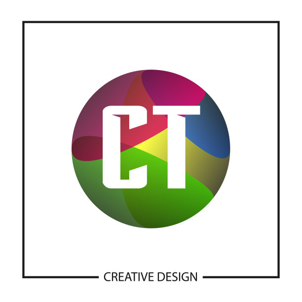 CT字母Logo模板设计图片下载