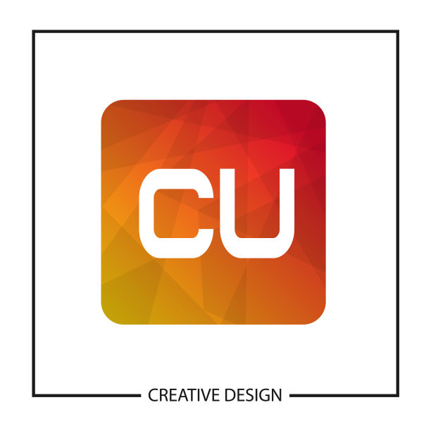 首字母CU logo模板设计图片下载
