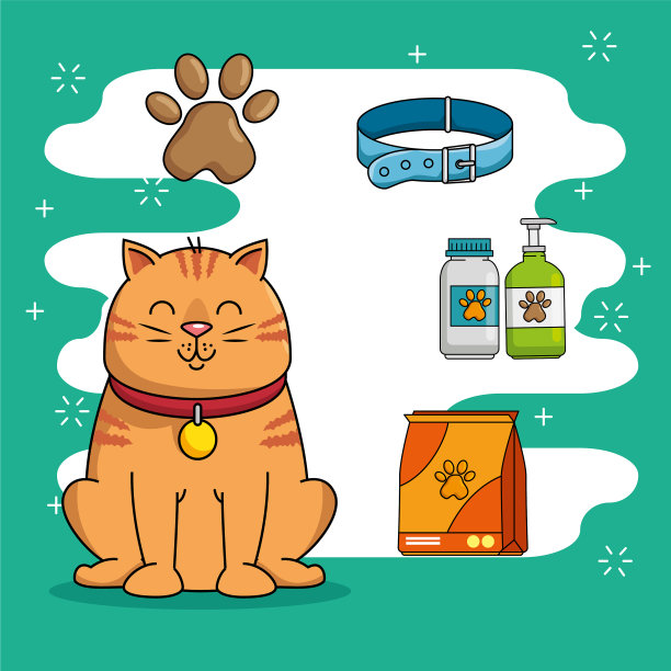 宠物店套装图标图片下载