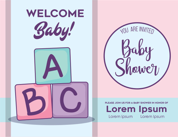 婴儿淋浴设计图片下载