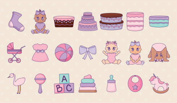 婴儿淋浴设计图片下载