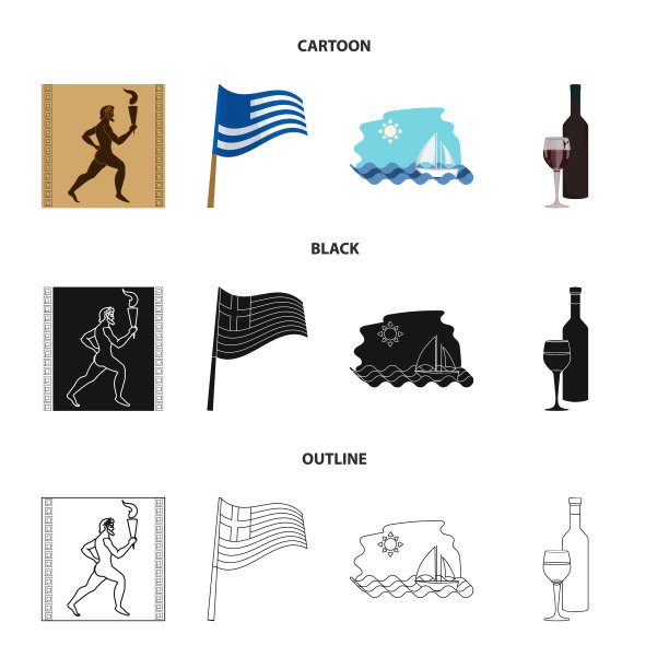 希腊运酒旗希腊集集图片下载