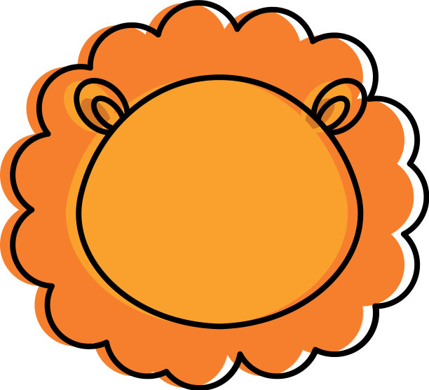 可爱而温柔的狮子头像图片下载