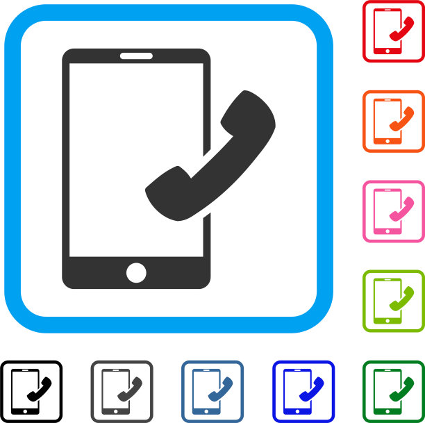 呼叫智能手机边框图标图片下载