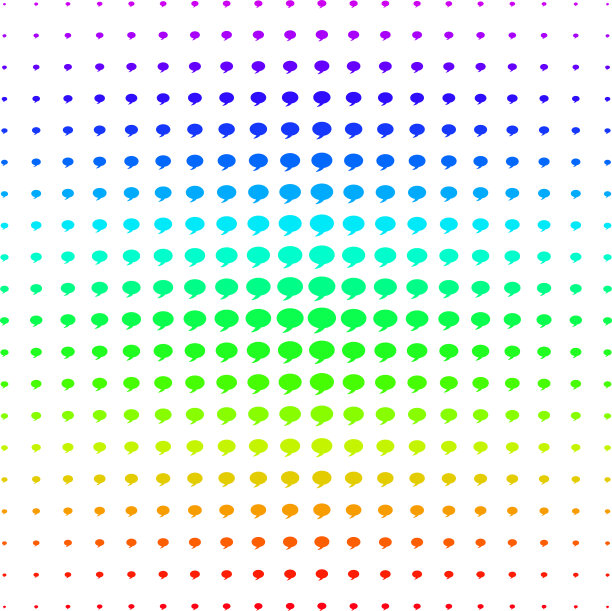 气球图标半色调频谱网格图片下载