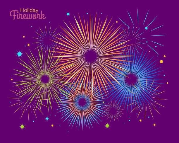 美国独立日的节日烟花图片下载