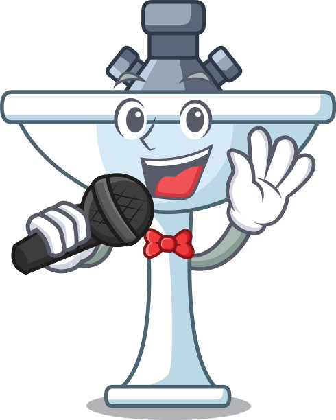 唱歌的浴室卡通水槽形状图片下载