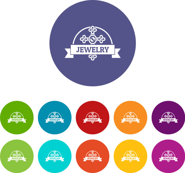 珠宝十字图标设置颜色图片下载