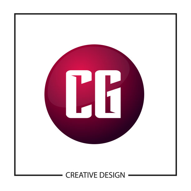 字母CG logo模板设计图片下载