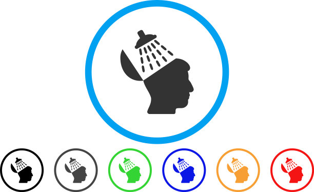 洗脑圆形图标图片下载