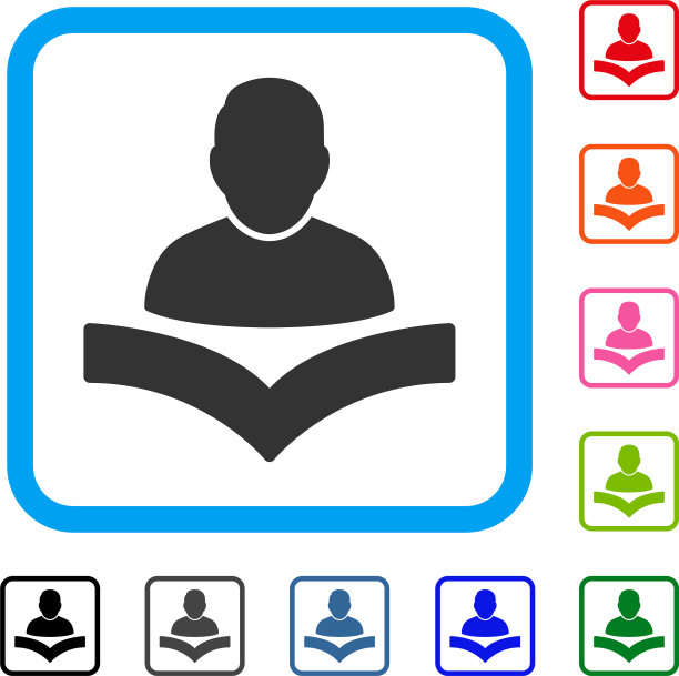 读者男孩相框图标图片下载