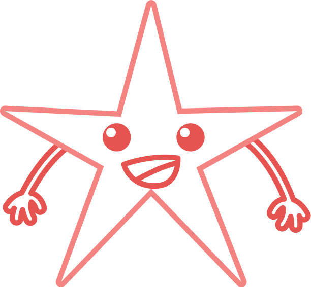 彩线快乐闪亮星卡哇伊双臂图片下载