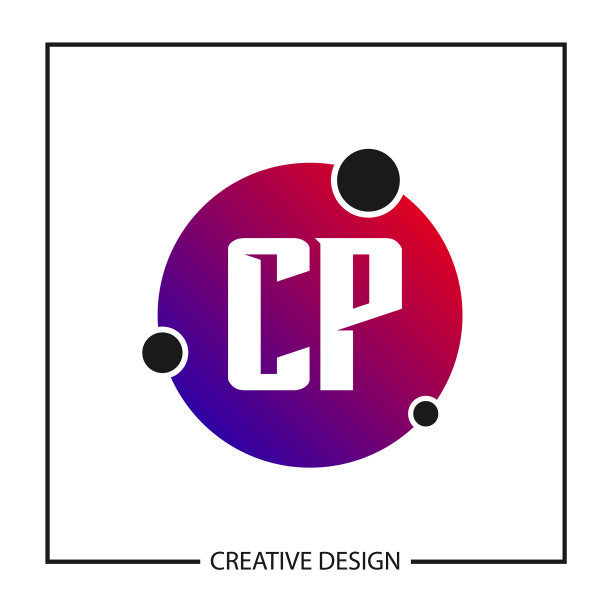 首字母cp标志模板设计图片下载